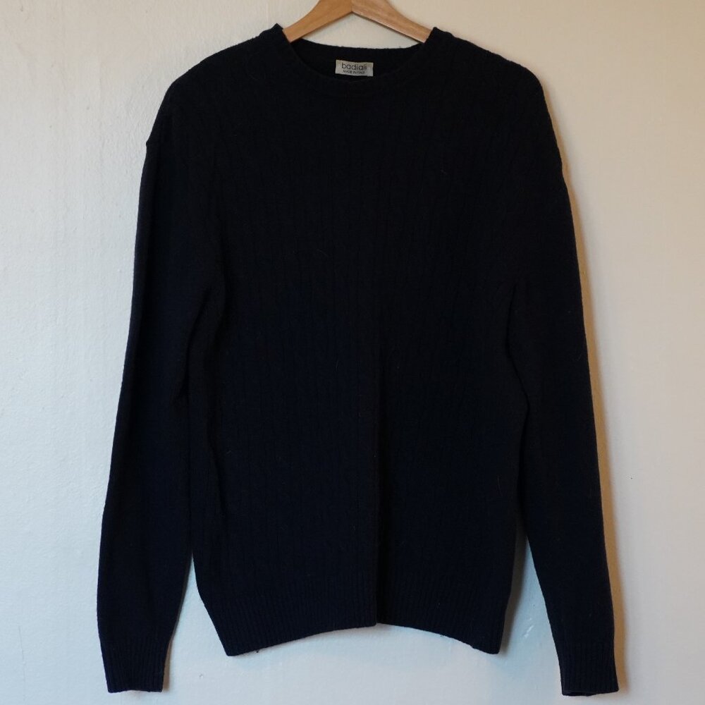 Badiali 100% Wool Men’s Sweater – Made in Italy, Size M